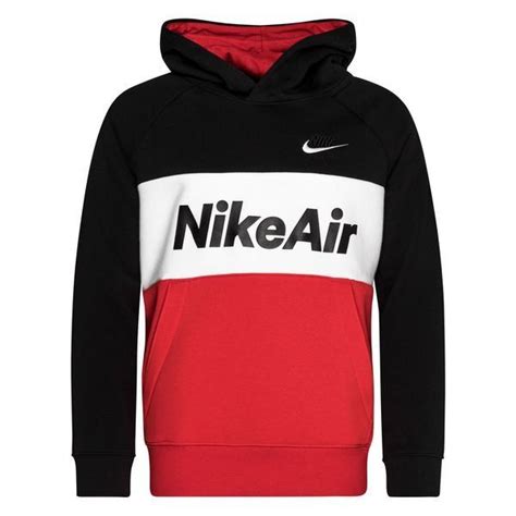 nike air hoodie rot schwarz weiß